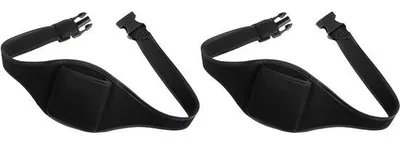 Produktbild von Famanu Mikrofonriemen - Verstellbare Halter für Fitnessinstruktoren - 2 Stück - Schwarz
