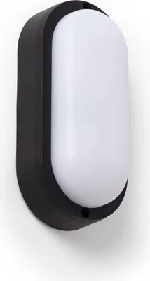 Produktbild von LED-Deckenleuchte 15W Oval für Aussen 85x173 mm IP65  Schwarz 3000K Warmweiß