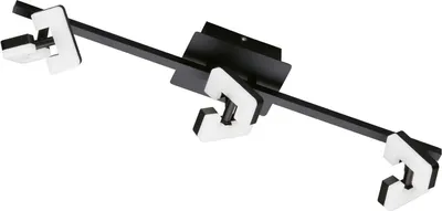 Produktbild von Fischer & Honsel Ray LED Deckenleuchte 3-fach 12,6W warmweiss sandschwarz 21402