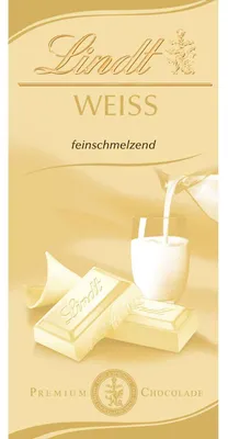 Produktbild von Lindt Weiße Schokolade Tafel 100g