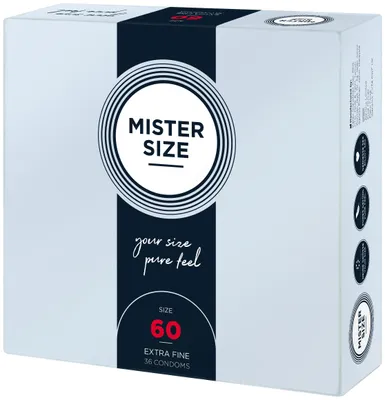 Obrázok produktu pre MISTER.SIZE 60 mm kondómy 36 kusov