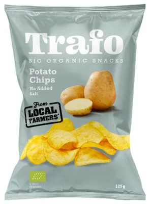 CHIPSY ZIEMNIACZANE NATURALNE BEZ DODATKU SOLI BIO 125 g - TRAFO