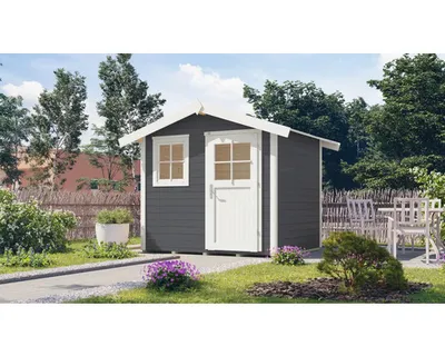 Produktbild von Gartenhaus weka 123 Gr. 1 inkl. Fußboden 306 x 239 cm anthrazit