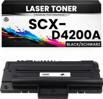 Produktbild von 2 x Toner SCX-D4200A für Samsung Schwarz SCXD4200A ELS Premium Alternative 3000 S. für Samsung SCX-4200