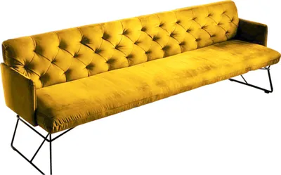 Produktbild von KAWOLA Esszimmerbank CHARME Velvet curry 166cm