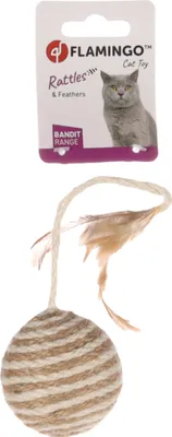 Imagen del producto de Flamingo Frits: Juguete para gatos, pelota de yute de 6 cm