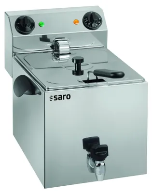 Productafbeelding van Saro PROFRI 10, Friteuse, 10 liter, 180 °C, enkelvoudige afbeelding, roestvrij staal, draaiknop