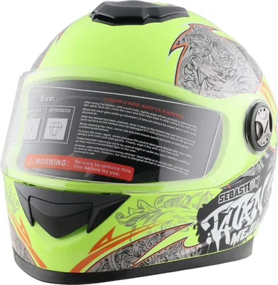 Produktbild von Integralhelm Helm Kinderhelm Motorradhelm Motorrad Crosshelm Mejia gelb Größe XL