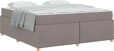 Obrázek produktu pro vidaXL Rám postele s matrací Taupe 180 x 200 cm látka