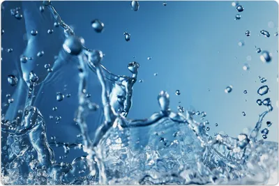 Produktbild von Küchenmatte 80x120 cm Vinylmatte Bodenmatte Dekoration - Spritzen Wasser