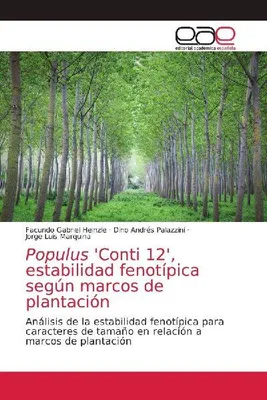 Produktbild von Populus 'Conti 12', phänotypische Stabilität je nach Anpflanzungsrahmen
