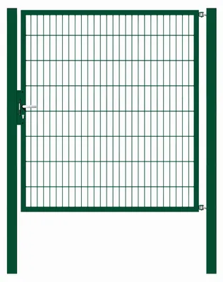 Produktbild von Alberts Einzeltor Flexo mit Zubehör, zum Einbetonieren, grün, Breite 150 cm, Höhe 180 cm