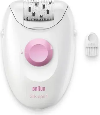 Obrázok produktu pre Braun Silk-épil 1 1-000, ružová, biela, 20 pinziet, SoftLift, AC, Nemecko