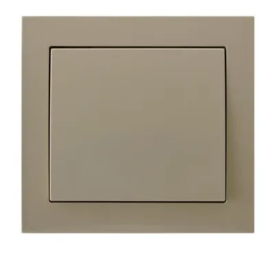 Produktbild von Einzelne große Taste Innenlichtschalter anklickt beige Wandplatte