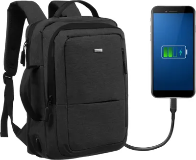 Produktbild von Reiserucksack mit Laptopfach und USB-Anschluss - Peterson