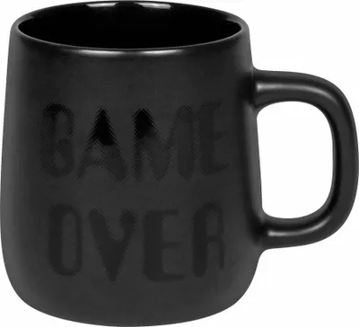 Produktbild von Könitz Becher Game over, Tasse, New Bone China, Schwarz, 395 ml, 11 7 239 2905