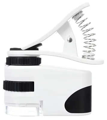 Obrázek produktu pro Verk 09171 Kapesní mikroskop s klipsem k mobilu LED, UV, zvětšení 60x