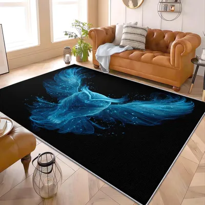Imagen del producto de Alfombra antideslizante y resistente a las manchas, ideal para sala de estar y dormitorio