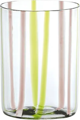 Image de Verre Tirache Zafferano En Verre Borosilicate Bicolore Vert-Améthyste, Boîte De 6 Pièces