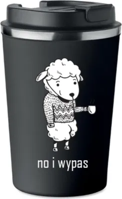 Produktbild von Premium Thermobecher mit Aufdruck NO I WYPAS für Kaffee 350ml 0,35l KT_007
