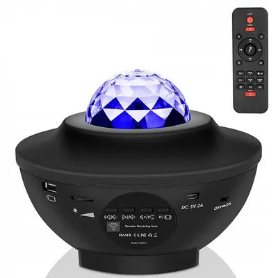 Obrázek produktu pro LED projektor hvězdné oblohy Galaxy lampa Hvězdná hvězda s dálkovým ovládáním, Bluetooth reproduktor, časovač, oceánské vlny Hvězdné noční světlo pro děti