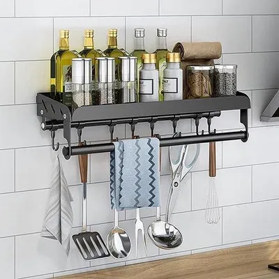 Productafbeelding van Famanu kruidenrek van roestvrij staal - 40 x 13 x 5,5 cm
