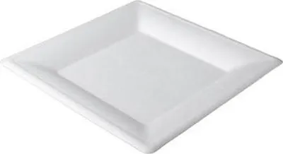 Produktbild von Zuckerrohrteller 15,5 x 15,5 cm 50 Stück.