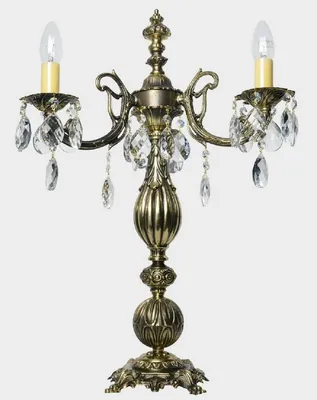Produktbild von Casa Padrino Luxus Barock Kristall Tischleuchte Antik Gold Ø 40 x H. 60 cm - Prunkvolle Messing Schreibtischleuchte mit Böhmischem Kristallglas - Barock Kristall Leuchten - Edel & Prunkvoll