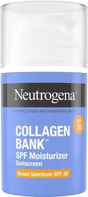 Produktbild von Gesichtscreme, Neutrogena, Collagen Bank, SPF 30, UVA- und UVB-Schutz, beugt vorzeitiger Alterung vor, mit Peptiden und Collagen, parfümfrei, 59ml