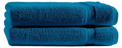 Produktbild von 2 Duschtücher Petrol 70x140 cm Set aus Baumwolle Frottee