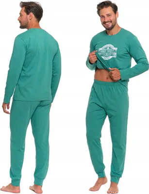 Produktbild von Herren-Pyjamas Aus Baumwolle, Langarm Und Hose, Klassisch, Bequem, Moraj L