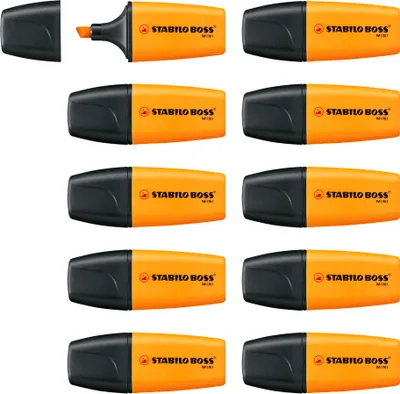 Produktbild von STABILO Textmarker - BOSS MINI - 10er Pack - orange