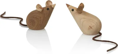 Produktbild von Lucie Kaas Skjode Holzfiguren Mäuse 2er Set