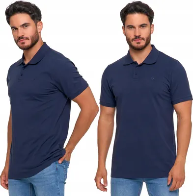 Immagine prodotto di Polo - Polo da uomo taglia 3XL (58) - Polo in cotone blu - Polo a maniche corte - Polo 3XL