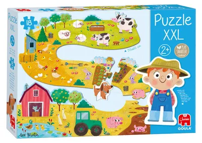 Produktbild von Goula - Puzzle XXL Farm, 18 Stück(e), Bauernhof, 2 Jahr(e)