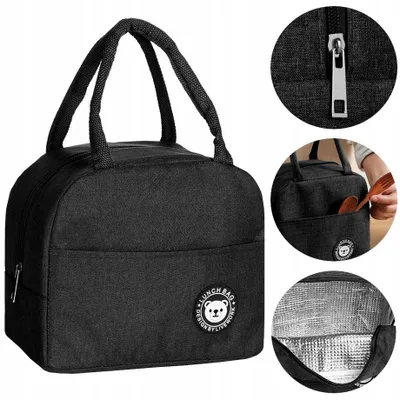 Produktbild von Ekspand | Thermotasche - Schwarz - 23x12x20cm - Isoliert - 4l
