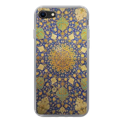 Produktbild von MuchoWow® Handyhülle Schutzhülle Hülle für iPhone 8 Kreis - Decke - Blau Silikon Softcase Handy Hülle - Schutzhaube