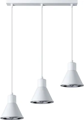 Produktbild von Hängeleuchte TALEJA 3 weiß [ES111] 3xES111 10W Stahl 120x14x45cm Sollux Lighting