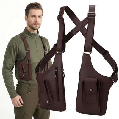 Image de Sac bandoulière pour hommes - Antivol avec plusieurs poches