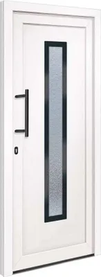 Produktbild von vidaXL Haustür Weiß 108x200 cm PVC