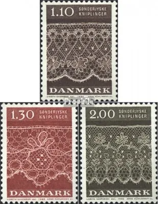 Produktbild von Briefmarken Dänemark 1980 Mi 715-717 (kompl.Ausg.) postfrisch Klöppelspitzen