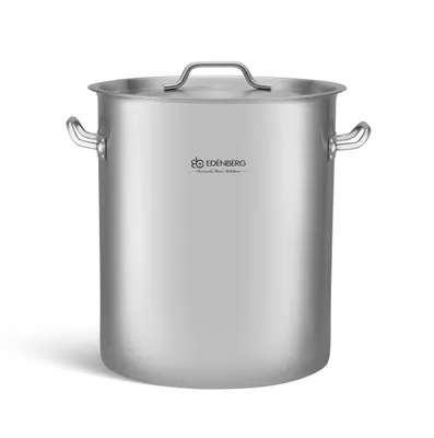 Obrázek produktu pro Velký hrnec s poklicí 36,7 l, hliník, nerezová ocel, 2 prvky,EDENBERG