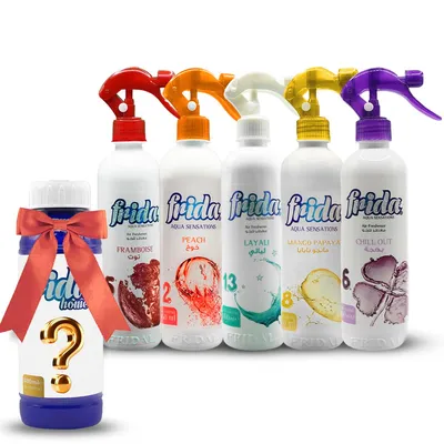 Produktbild von Angebot: Lufterfrischer Framboise, Peach, Layali, Mango Papaya, Chill Out + Überraschungsgeschenk.