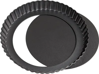 Produktbild von Runde Quicheform, 22 cm Durchmesser, 3 cm Höhe, Antihaftbeschichtung, für Kuchenbacken