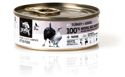 Immagine prodotto di 3COTY Turchia con anatra per gattini - cibo umido per gatti - 80g