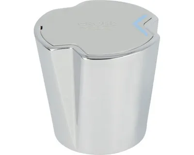 Obrázek produktu pro Grohe kovová rukojeť Costa 45258000 Označení modrá/červená - pochromovaný kov