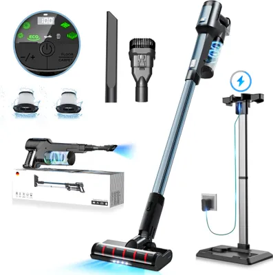 Produktbild von Staubsauger, 28000pa Saugleistung Ultraleichter Staubsauger Kabellos, 250W, Multifunktions-Handstaubsauger, Auto-Staubsauger, bis zu 40 Min Laufzeit