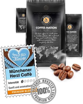 Produktbild von Kaffee MÜNCHENER HERZL von Coffee-Nation, 500g Bohnen