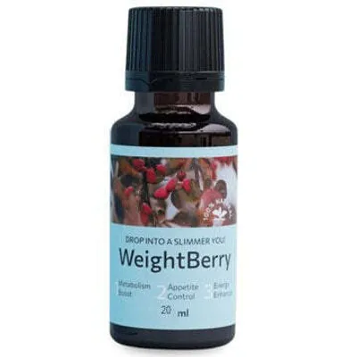 Produktbild von WeightBerry Drops 20ml – Flüssiges Nahrungsergänzungsmittel mit pflanzlichen Extrakten und Vitaminen
