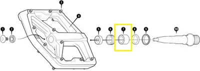 Zdjęcie produktu dla Łożysko pedału Crankbrothers, inneres Lager, Stamp V2, Level 2+3, Igus